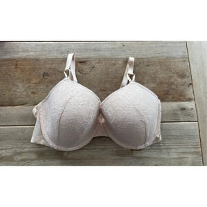 Victoria's Secret Marzipan Lace 32DD Sexy Tee Lined Demi Bra VS